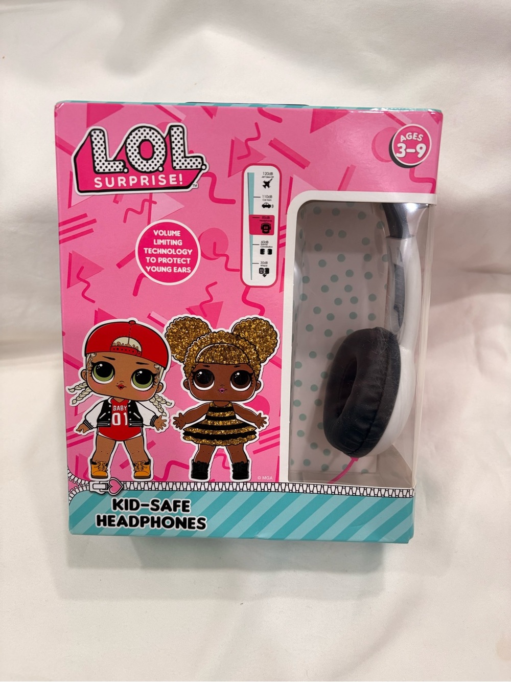 NIB LOL Surprise Kid Safe Wired Over The Head Earphones